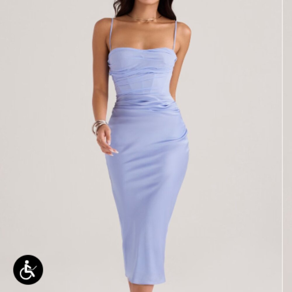 NWT House of CB Teia Corset Midi Dress